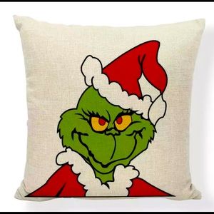 Grinch pillow cover
